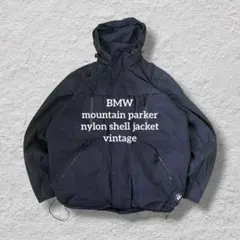 BMWマウンテンパーカー止水ジップXLネイビー古着企業系vintageテックのサムネイル