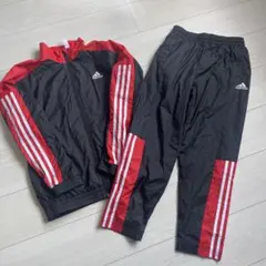 美品 adidas アディダス ウィンドブレーカー 上下セット 150