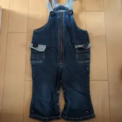 DOUBLE.B デニムオーバーオール 80サイズ