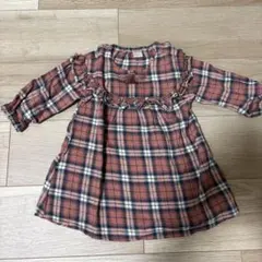 【tete a tete】テータテート チェック柄 チュニック 80cm