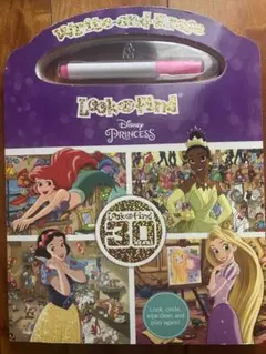 Disney Princess Look and Find書き消し可能　英語絵本