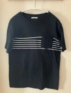 BAYFLOW ストライプ柄 Tシャツ 黒