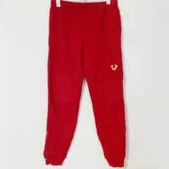 TRUE RELIGION トゥルーレリジョン スウェットパンツ レッド M