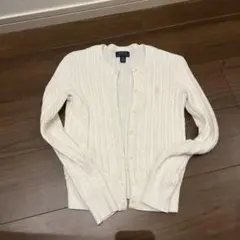Polo Ralph Lauren ホワイトカーディガン M