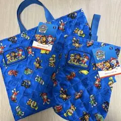【送料込】格安❤️パウパトロール 手提げトートバッグ、シューズバッグ 新品