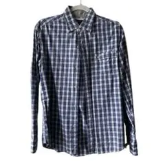 【中古】 COMME ÇA ISM コムサイズム チェック 長袖シャツ Lサイズのサムネイル
