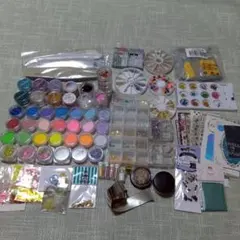 ネイル用品まとめ売り ネイルパーツ ネイルシール パーツ ホログラム ラメ