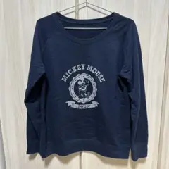 ディズニー　古着　カットソー　長袖　紺　レディース　LLサイズのサムネイル