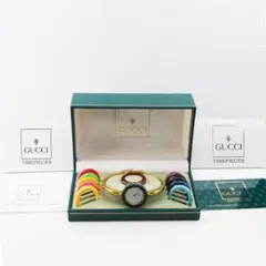 GUCCI グッチ チェンジベゼル　12色完備 新品電池交換　箱付きのサムネイル