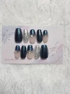 No.11 ネイルチップ付属品ありサイズ変更可　現品即購入OK