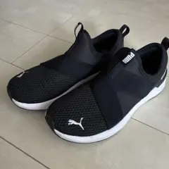 PUMA SOFTRIDE スリッポン スニーカー ブラック 25cm 黒のサムネイル