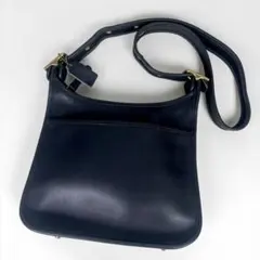 Old Coach ショルダーバッグ ブラック 黒 レザー 9966のサムネイル