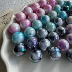 カスタムボールペン ビーズ マーブル オーロラ /1個40円