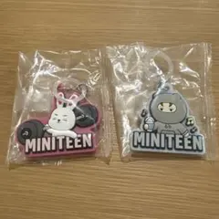 MINITEEN ぷっくりめじるしアクセサリー　2つセット　バーノンキーホルダー
