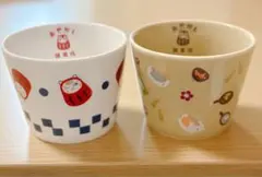 【美品】ニャンコ先生 湯呑み 2個セット 夏目友人帳 一番くじ あやかし雑貨店