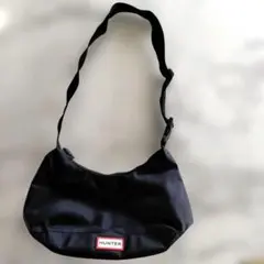 HUNTER ブラック ショルダーバッグ　ミニ