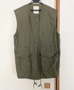 【美品】studioCLIP　ノーカラーミリタリーベスト