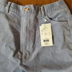 ストレッチコーデュロイパンツ　水色