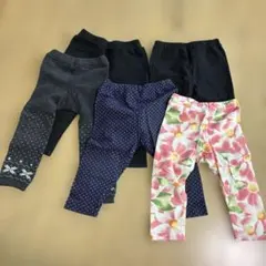 ベビー・キッズ用レギンス5本セット
