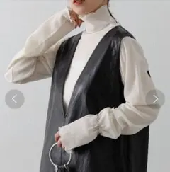 新品コロニー2139 ベロアチュールメロゥハイネックロング T シャツ