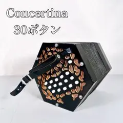 コンサーティーナ 30ボタン アコーディオン 蛇腹楽器 ヴィンテージのサムネイル