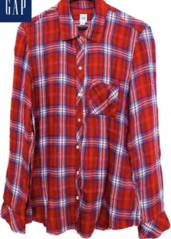 GAP チェック 長袖シャツ XS