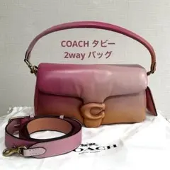 ほぼ未使用】COACH コーチ タビー バッグ グラデーションカラー 2WAY 