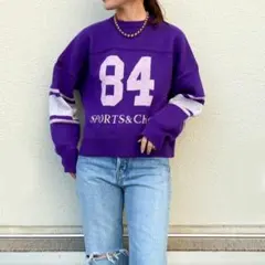 【美品】グレースコンチネンタル　ラガー ジャガード ニット プルオーバーのサムネイル