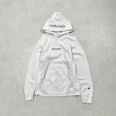Champion　チャンピオン　リバースウィーブ　パーカー　刺繍ロゴ　ホワイト