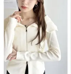 クラシカルエルフ　ジップニットカーディガン