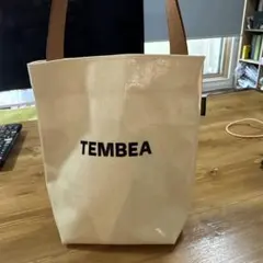 TEMBEA ベージュ キャンバストートバッグ