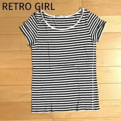 RETRO GIRL Tシャツ　半袖　ボーダーのサムネイル