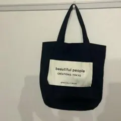 beautiful people トートバッグ 黒のサムネイル