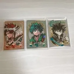 ヒロアカ パブミラー風アクリルステッカー 緑谷 切島 コンプ