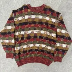 h*o様 80s〜90s マルチカラー！ ニット ヴィンテージ 激レア セーター