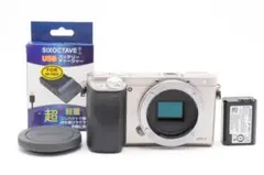 美品 ソニー α6000 ILCE-6000 シルバー ミラーレス一眼 H488