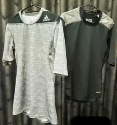 adidas 2枚セット テックフィット Techfit 半袖