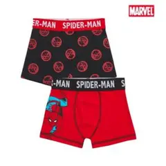再入荷 スパイダーマン 2枚セット 男の子 ボクサー 130 9-10才 パンツ