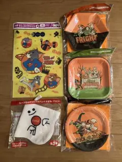 ハロウィン　ペーパープレート　タオル　クリアファイル