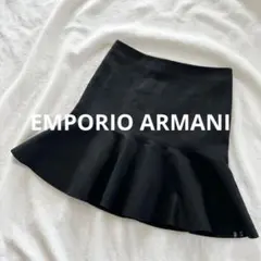 EMPORIO ARMANI フレアスカート ブラック イタリア製のサムネイル