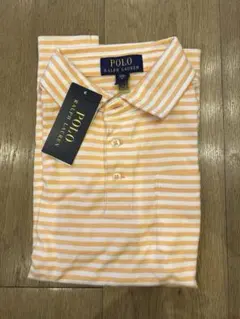 ⭐︎新品⭐︎ POLO RALPH LAUREN オレンジストライプポロシャツ　8y