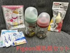 Pigeon 哺乳瓶 母乳実感 乳首ブラシ 除菌料 インナーバッグ セット