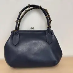 REN 希少色ブルー 牛革 ドクターズバック ⭐︎蔵前 バンブーハンドル 