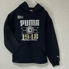 PUMA プーマ パーカー ブラック スマイルロゴ - メルカリ