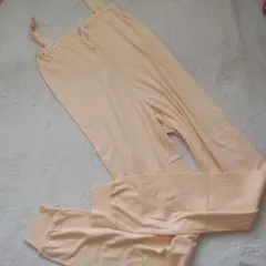 オーバーロングパンツ 淡いオレンジ