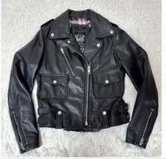 希少極美品 DIESEL ディーゼル ダブルライダース レザージャケット 山羊革