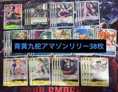 ワンピースカード 青 黄 ハンコック 九蛇海賊団 SR R UC C 38枚