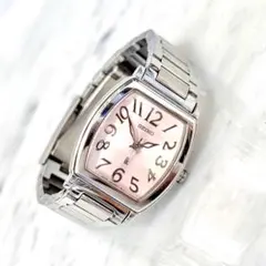 SEIKO セイコー レディース 腕時計 ピンク 銀 アナログ 日本製 ルキア