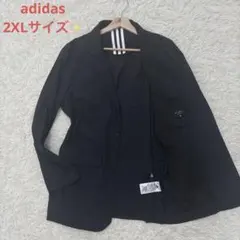 希少サイズ2XL✨アディダス　強ストレッチ　テーラードジャケット　アンコン　黒