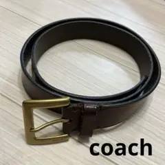 coach コーチ ベルト ブラウン ゴールド レザーのサムネイル